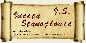 Vuceta Stanojlović vizit kartica